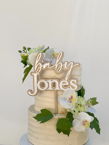 Acrylic Baby Shower Cake Topper