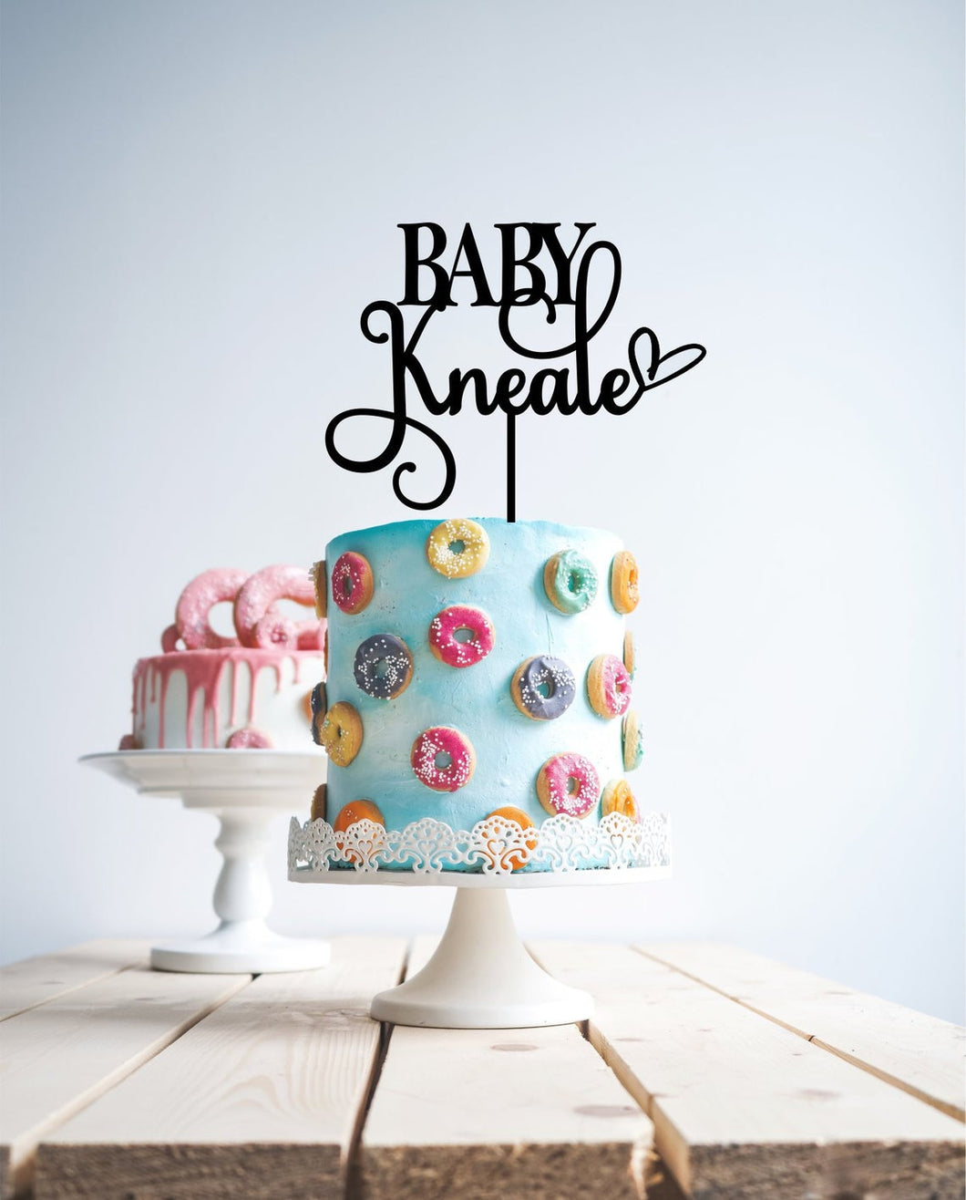 Baby shower ornate surname